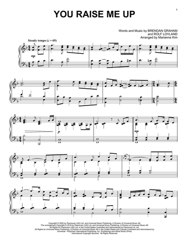 You Raise Me Up (arr. Marianne Kim)