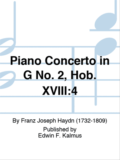 Piano Concerto in G No. 2, Hob. XVIII:4
