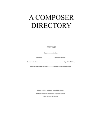 Composer Directory