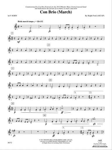 Con Brio: 1st F Horn