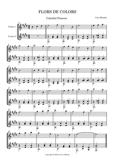 FLORS DE COLORS Guit. & Guit.