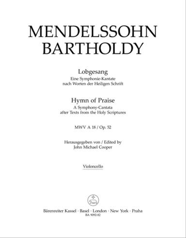 Lobgesang / Hymn of Praise, op. 52 MWV A 18