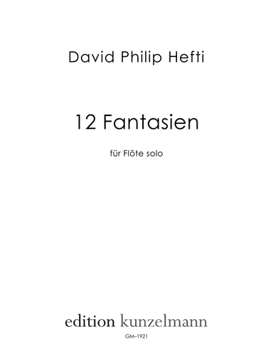 12 Fantasias for flute solo