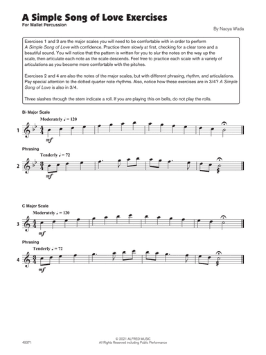 A Simple Song of Love (Sound Innovations Soloist, Mallets)