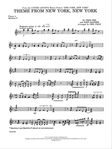 New York, New York, Theme from: Mallets