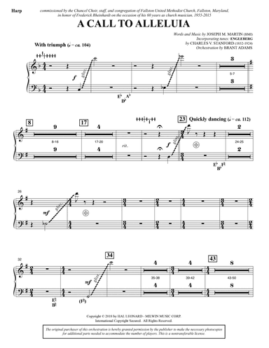 A Call to Alleluia (Full Orchestra) - Harp