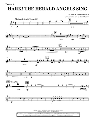 Hark! The Herald Angels Sing (from Journey Of Promises) - Bb Trumpet 1