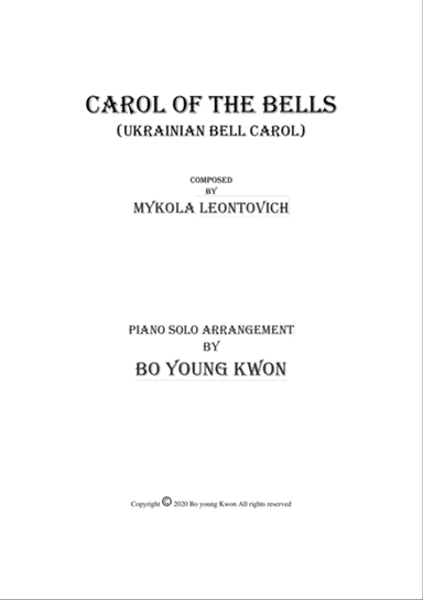 Carol of the Bells - Piano solo