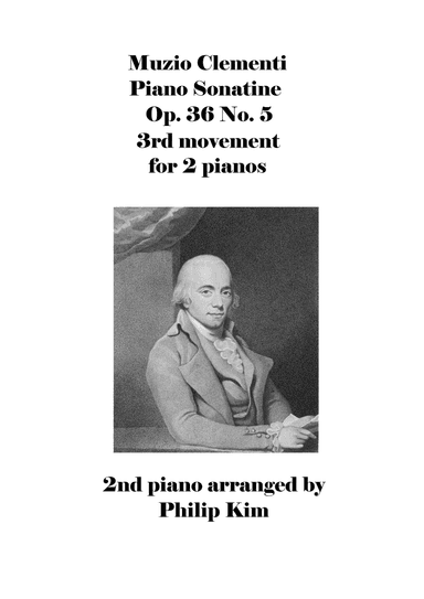 Muzio Clementi Piano Sonatine Op. 36 No. 5 3rd movement for 2 pianos