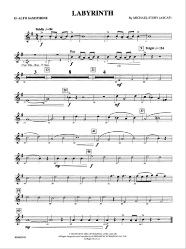 Labyrinth: E-flat Alto Saxophone