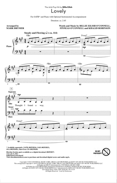 Lovely (from 13 Reasons Why) (arr. Mark Brymer)