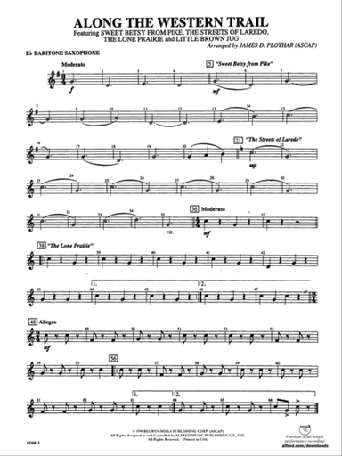 Along the Western Trail: E-flat Baritone Saxophone