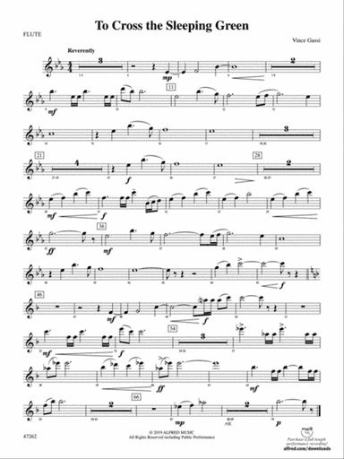 To Cross the Sleeping Green: Flute
