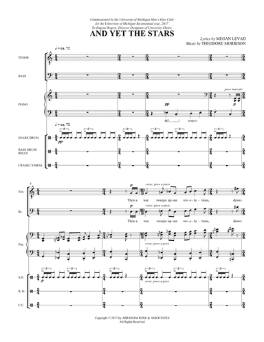 And Yet the Stars - Score