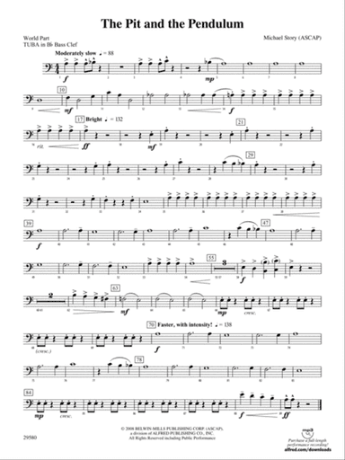 The Pit and the Pendulum: (wp) B-flat Tuba B.C.