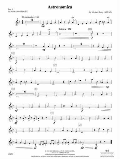Astronomica: Part 5 - Tenor Saxophone