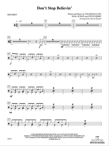 Don't Stop Believin': Drums