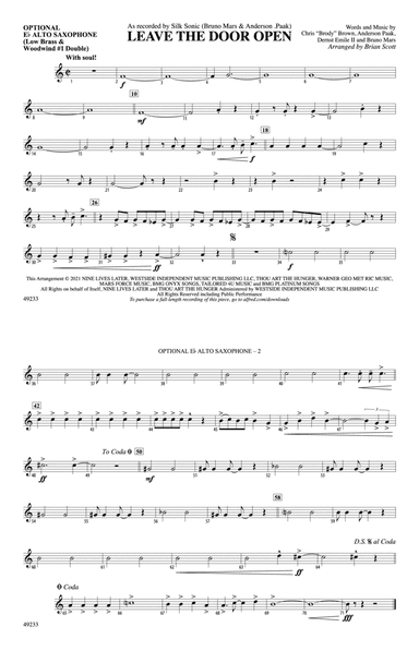 Leave the Door Open: Optional Alto Sax