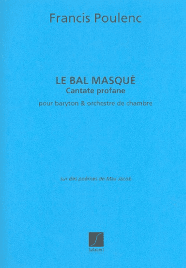 Bal Masque Orchestre Partition