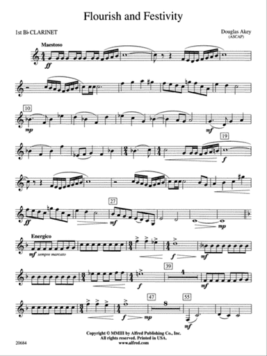 Flourish & Festivity: 1st B-flat Clarinet