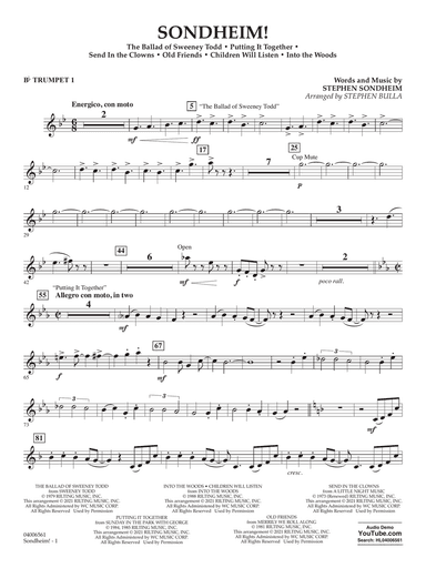 Sondheim! (arr. Stephen Bulla) - Bb Trumpet 1