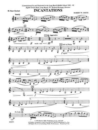 Incantations: B-flat Bass Clarinet