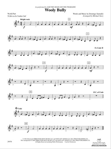 Wooly Bully: (wp) E-flat Tuba T.C.