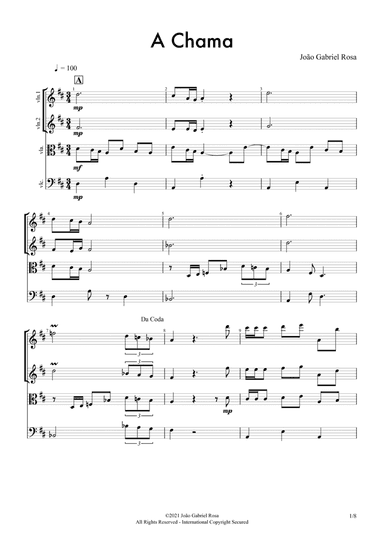 A Chama (String Quartet)