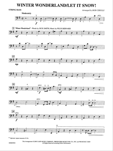 Winter Wonderland / Let It Snow!: String Bass