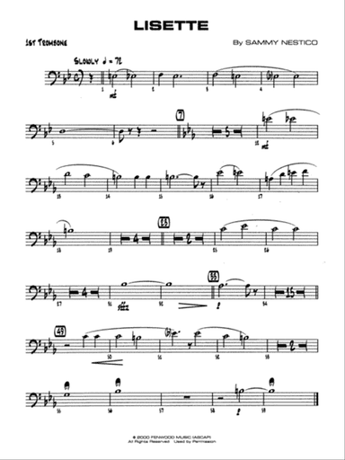 Lisette: 1st Trombone