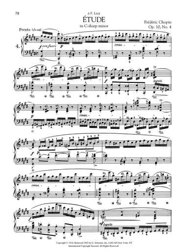 Etude in C-sharp minor, Op. 10, No. 4