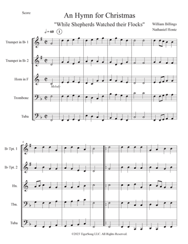 An Hymn for Christmas (for Brass Quintet)