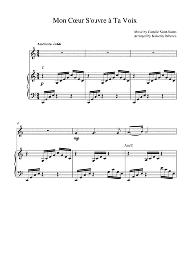 Mon Cœur S'ouvre à Ta Voix