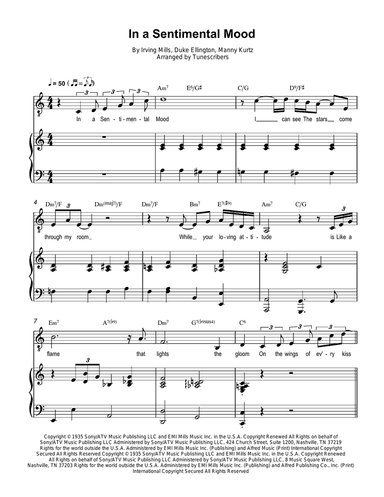 In a Sentimental Mood