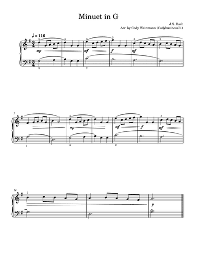 Minuet in G