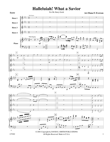 Hallelujah! What A Saviour
