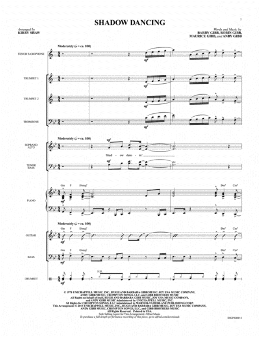 Shadow Dancing: Score