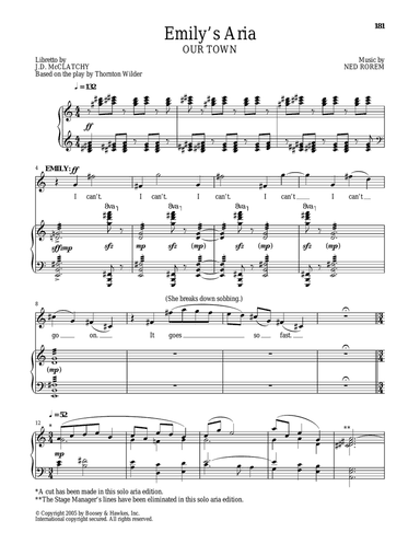 Emily's Aria (from Our Town)