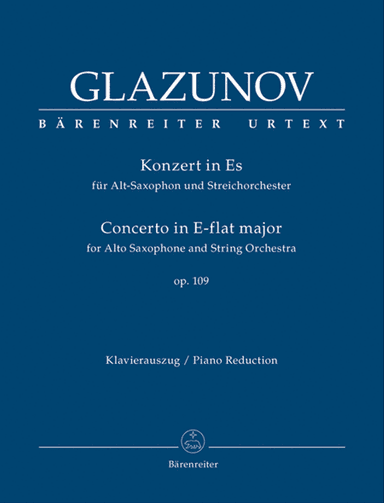 Concerto for Alto-Saxophone and String Orchestra E flat major op. 109