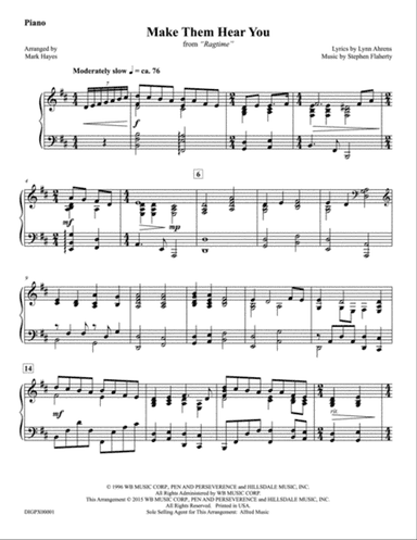 Make Them Hear You: Piano