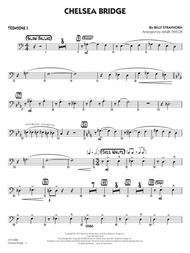 Chelsea Bridge (arr. Mark Taylor) - Trombone 3