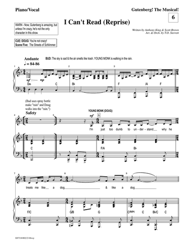 06 I Can't Read Rep 2020 Full Score