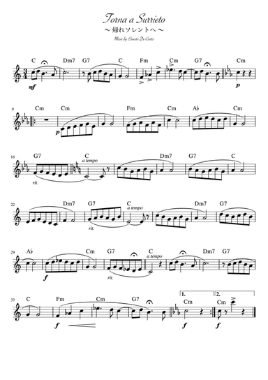 "Torna as urriento" C major