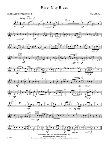 River City Blues: 2nd E-flat Alto Saxophone