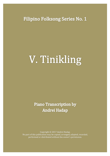 Tinikling - arranged for Piano Solo