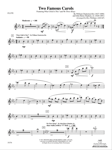Two Famous Carols: Flute