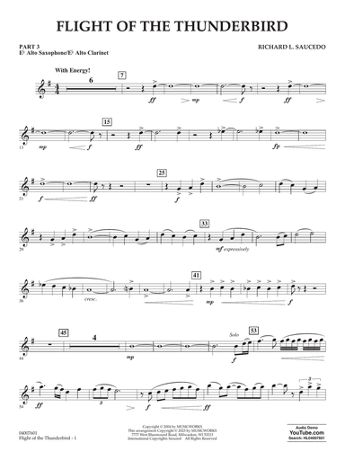 Flight Of The Thunderbird - Pt.3 - Eb Alto Sax/Alto Clar.