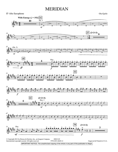 Meridian - Eb Alto Saxophone