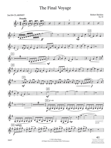 The Final Voyage: 2nd B-flat Clarinet