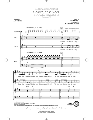 Chante, C'est Noël! (from Disneyland Paris - Theme Parks) (arr. Cristi Cary Miller)